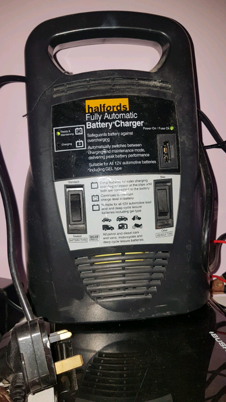 halfords motorbike charger